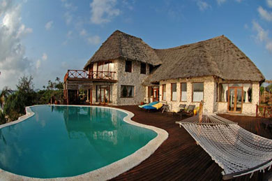 African Style Luxury Villa on the beach in Zanzibar