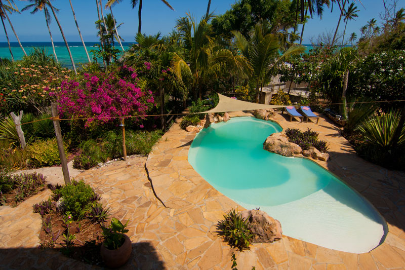 Family Friendly Tropical Villa on the beach in Zanzibar